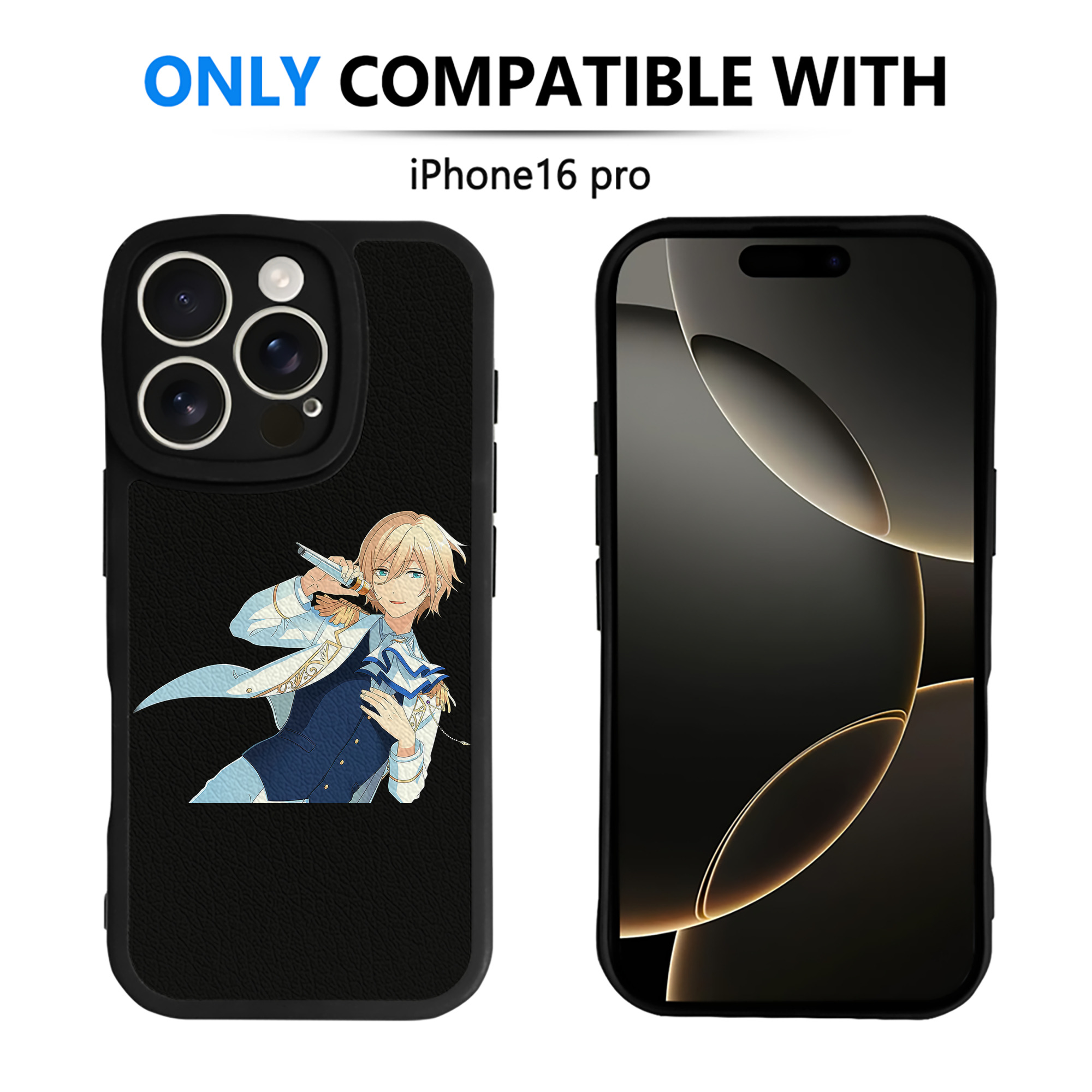 （画像用） あんさんぶるスターズ! Ensemble Stars 【iPhone 16シリーズ対応】シリコンスマホケース（レザー調） 材質：シリコン